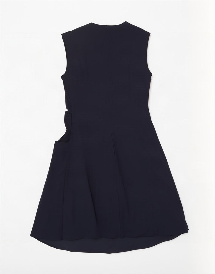 Max&Co. Robe trapèze sans manches pour femme UK 44 Large Bleu Marine Polyamide