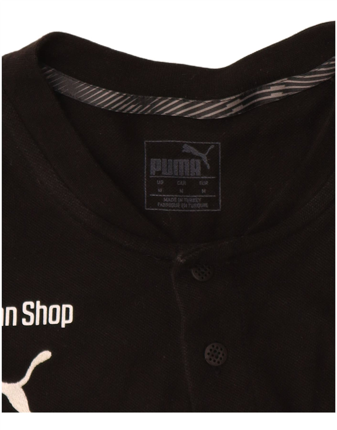 PUMA T-Shirt Graphique Homme Noir Moyen Coton