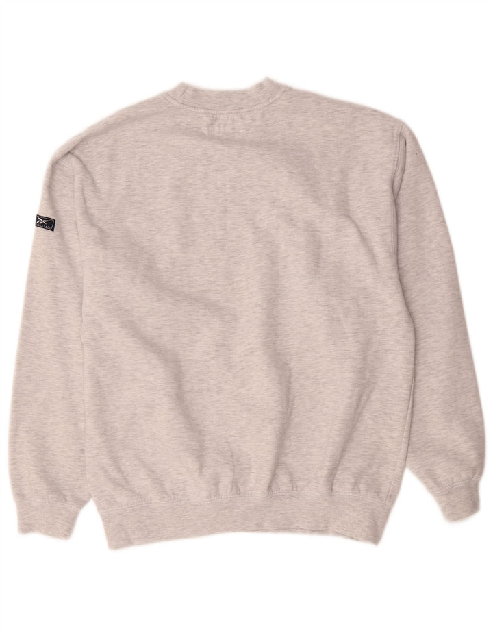 Reebok Sweatshirt Jumper Small Gris Moucheté Polyester Homme