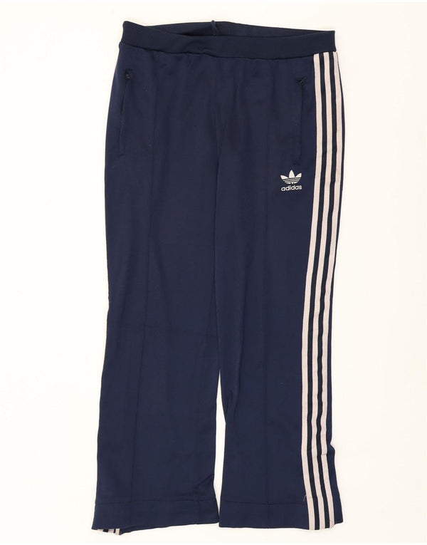 ADIDAS Pantalon de survêtement pour femme UK 14 Medium Navy Blue Polyamide
