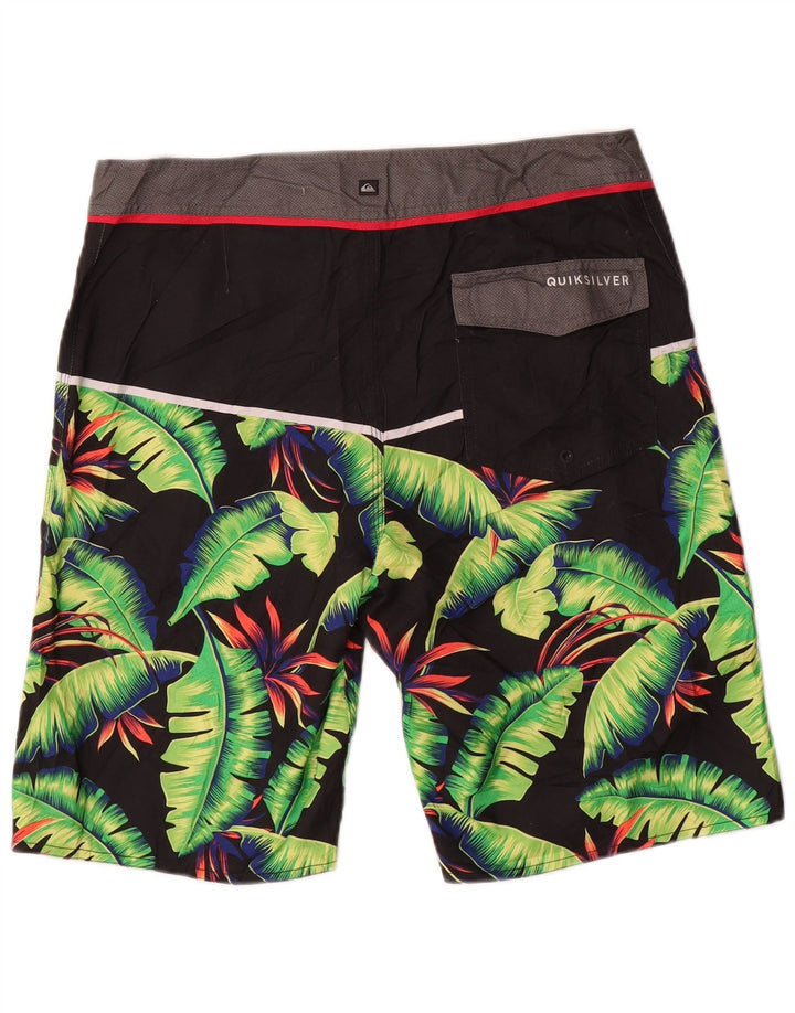 Quiksilver Short de Bain Homme Medium Noir Floral Polyester
