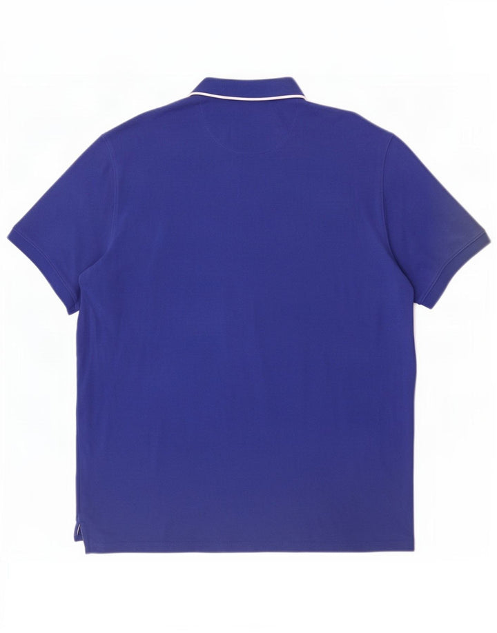 Massimo Dutti Polo Homme 2XL Bleu Coton