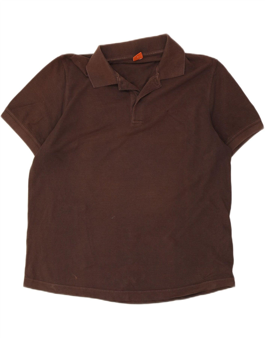 HUGO BOSS Polo Homme XL Marron Coton
