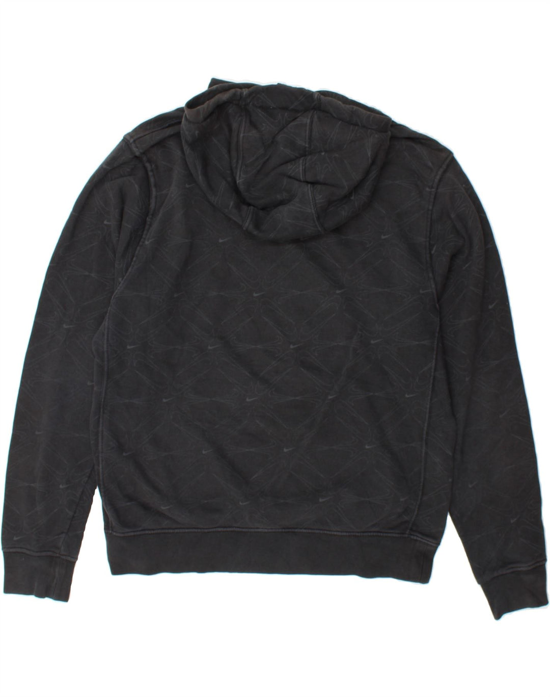NIKE Mens Graphic Hoodie Jumper Medium Black Cotton Vintage Nike and Second-Hand Nike from Messina Hembry 