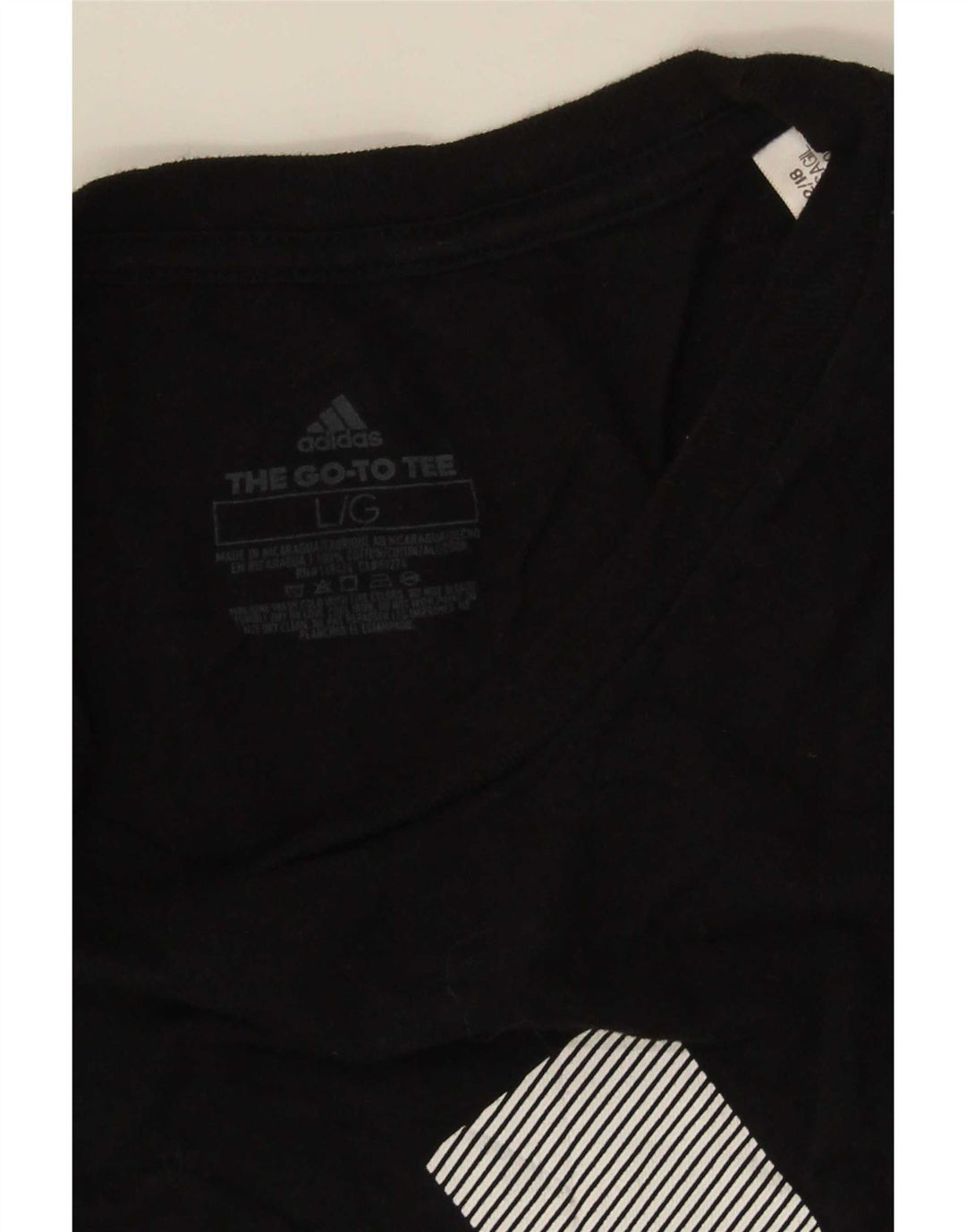 Adidas T-shirt graphique pour hommes, grand, noir