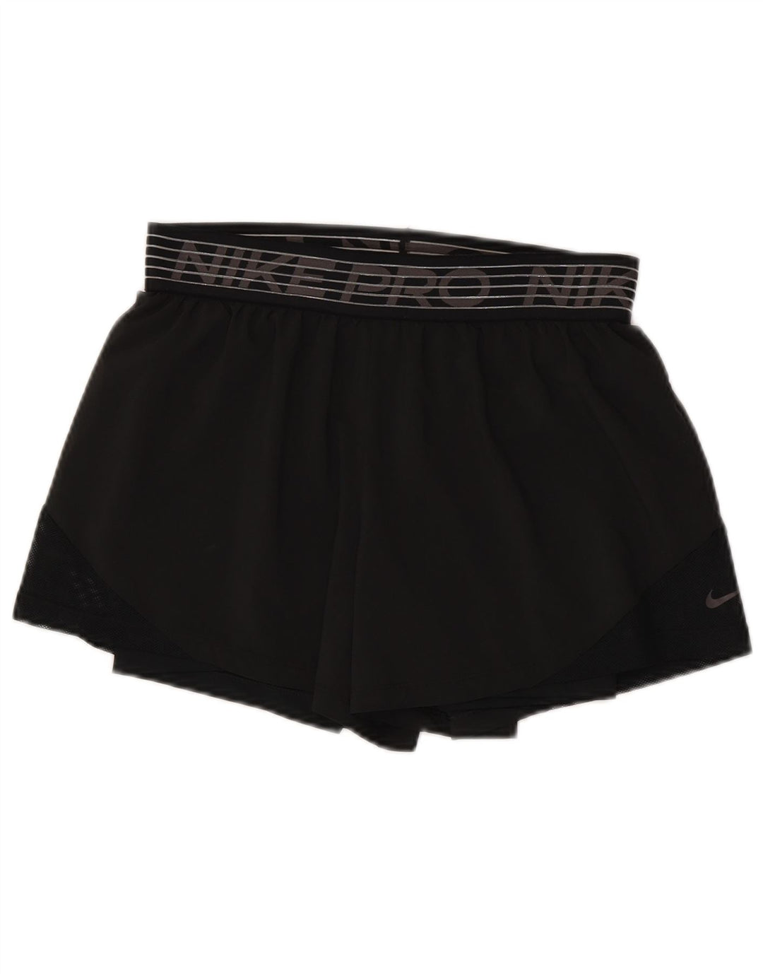 Nike Short de sport graphique pour femme UK 14 Noir moyen
