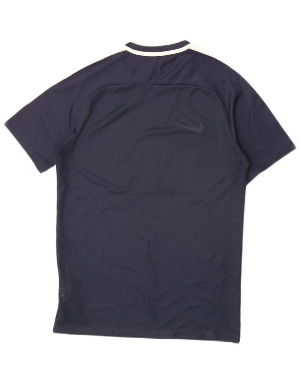 Nike Hommes Dri Fit T-Shirt Haut Petit Bleu Marine Polyester