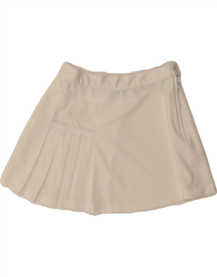 SERGIO TACCHINI Womens Tennis Skirt IT 44 Medium W26 White Polyester Vintage Sergio Tacchini and Second-Hand Sergio Tacchini from Messina Hembry 