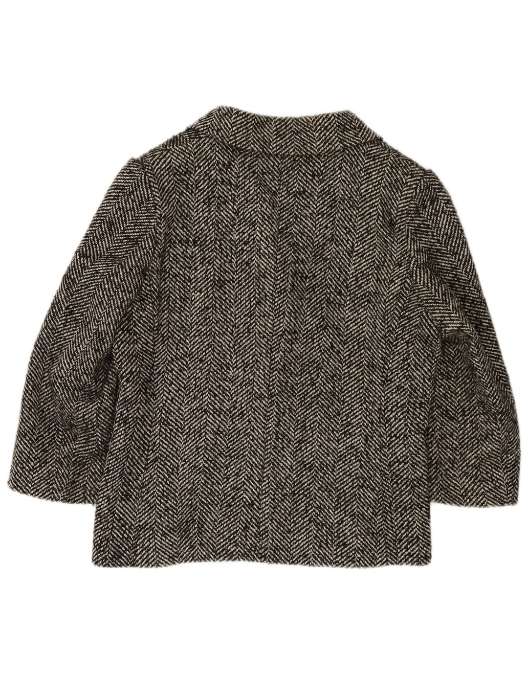 Liu Jo Veste Blazer à Manches 3/4 pour Femme UK 14 Gris Moyen à Chevrons