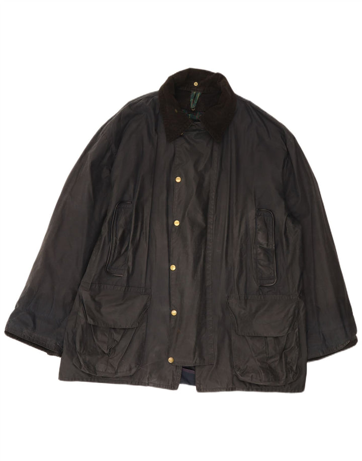 Fermoy Veste en coton ciré pour homme UK 42 XL Bleu marine