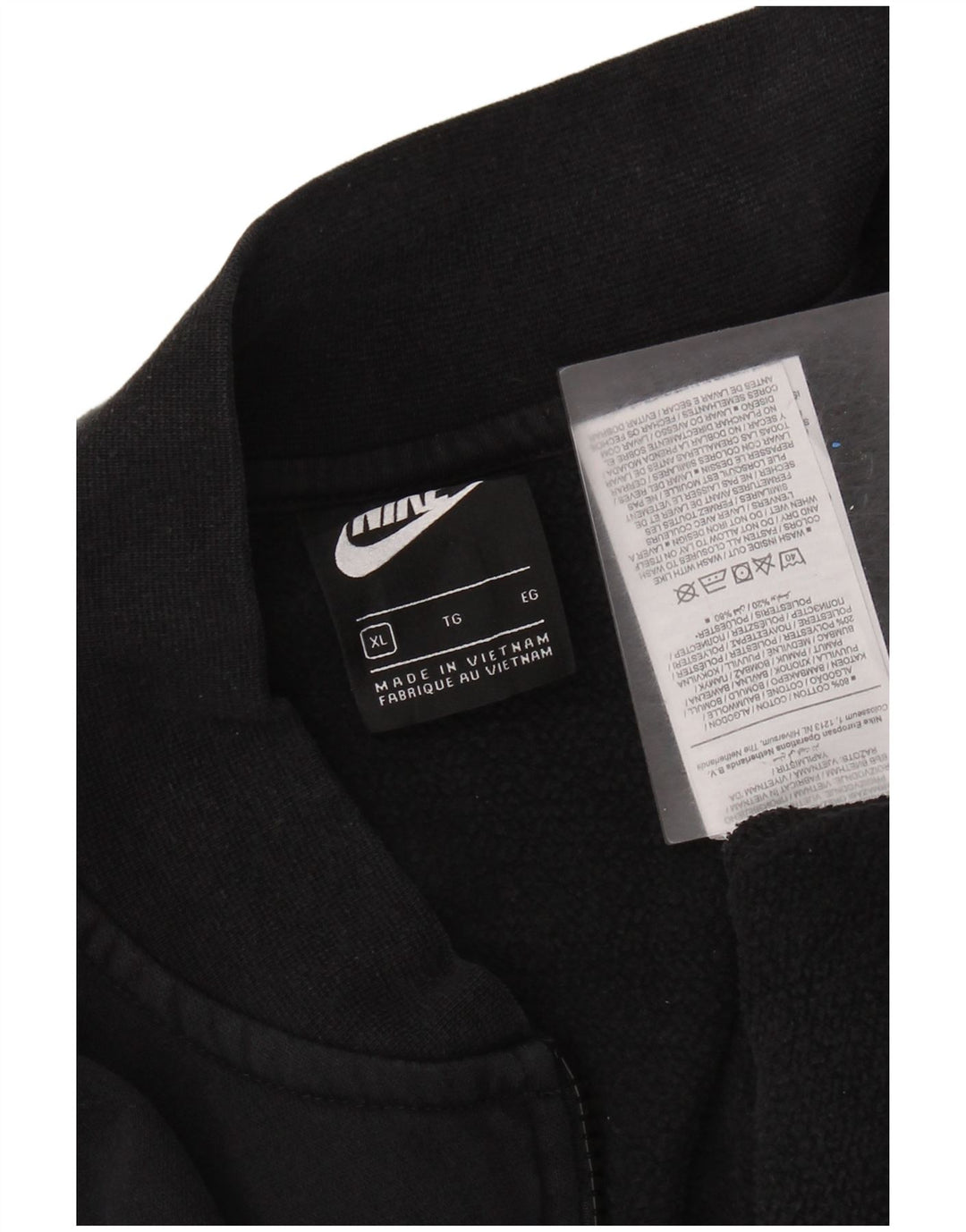 NIKE Veste de survêtement pour homme XL en coton noir