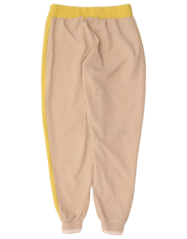 Zara Pantalon de survêtement pour femme Joggers UK 10 Small Beige Colourblock