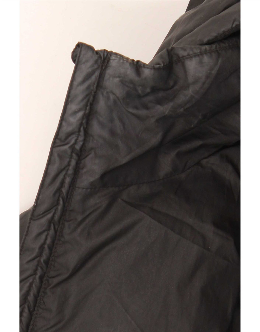 Ellesse Veste matelassée surdimensionnée à capuche pour femme UK 12 Noir moyen Polyester