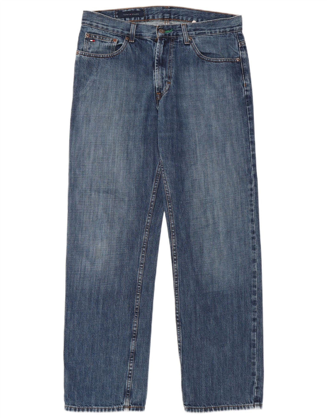 TOMMY HILFIGER Jean Droit Homme W31 L30 Bleu Coton