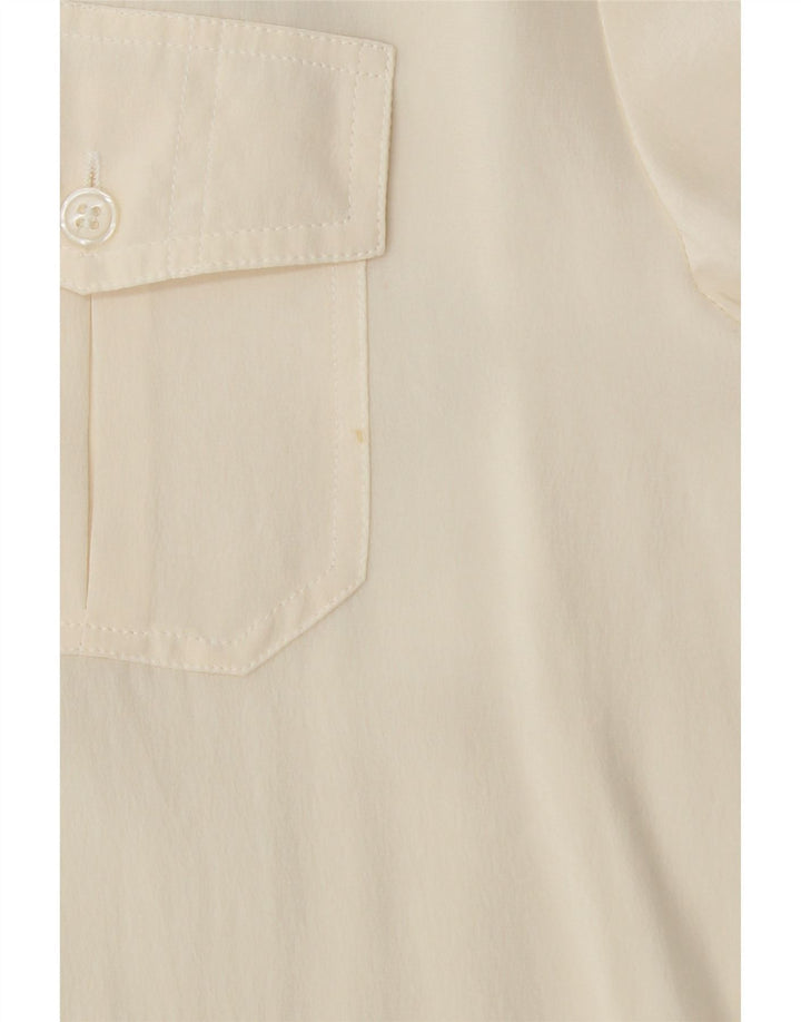 PROJECT Chemisier Femme UK 18 XL Soie Blanc Cassé