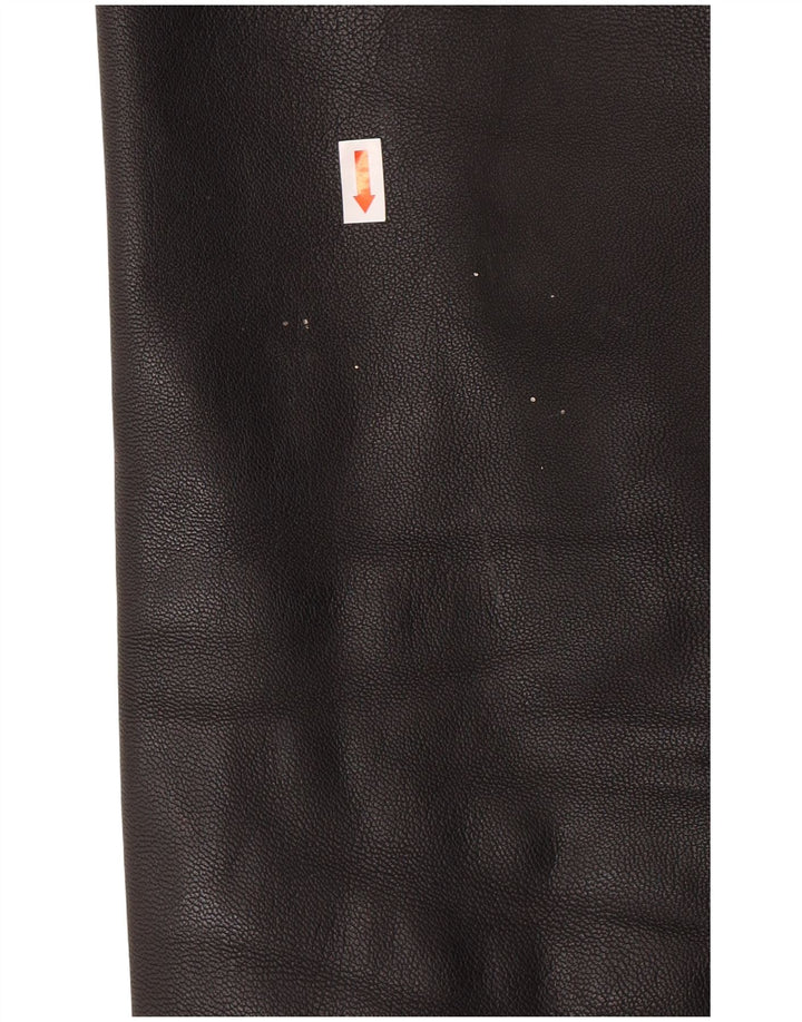 ROUTE 66 Veste en cuir pour homme UK 40 Grand cuir noir