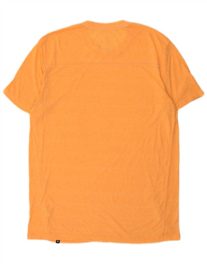Hurley T-shirt coupe premium pour hommes, grand, orange, polyester