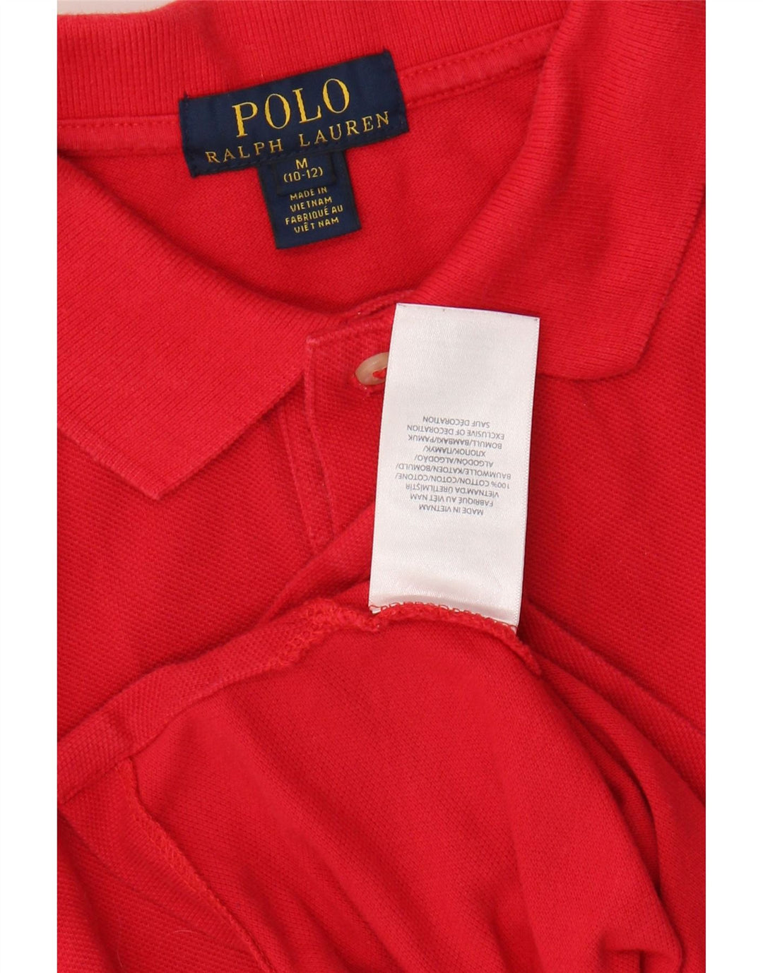 Polo RALPH LAUREN 10-11 ans Coton Rouge Moyen