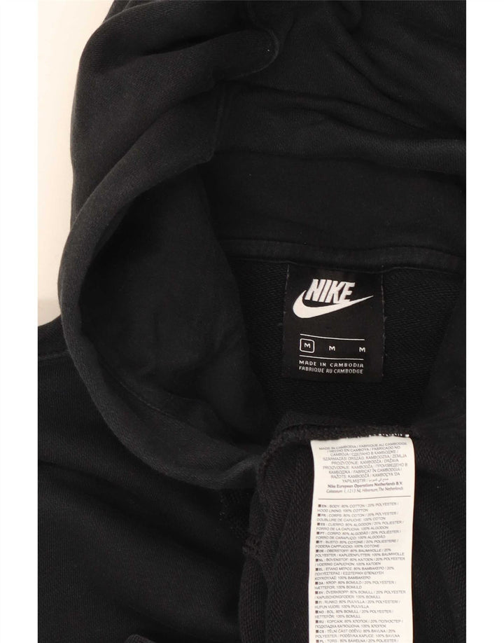 Nike Sweat à capuche zippé pour homme en coton noir moyen