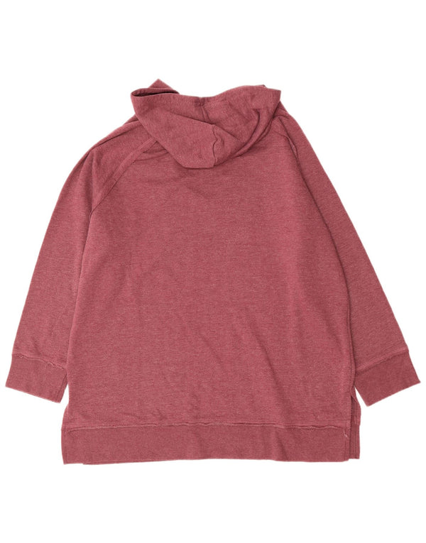 Saltrock Pull à capuche surdimensionné pour femme UK 16 Grand coton bordeaux