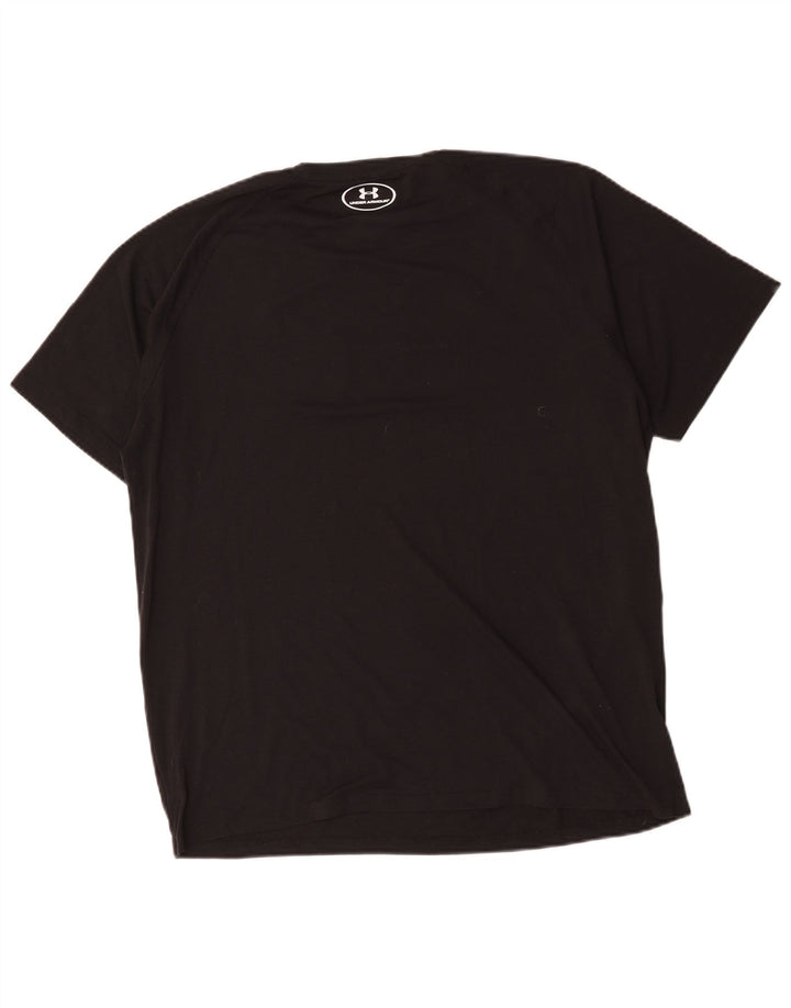 Under Armour Heat Gear Graphic T-Shirt Haut Large Noir Polyester