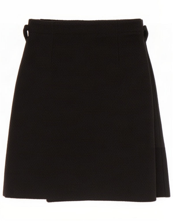 Fabrizio Lenzi Jupe Portefeuille Femme IT 42 Medium W26 Laine Noire