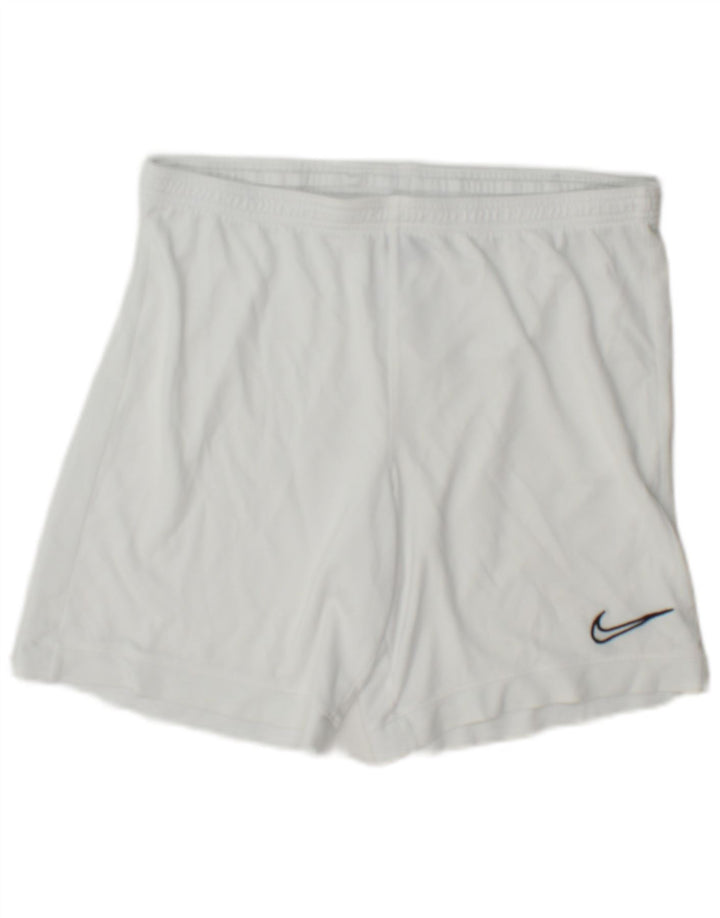 Nike Short de sport Dri Fit pour homme en polyester blanc moyen
