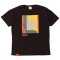 ZARA Mens Graphic T-Shirt Top Small Noir Colorblock