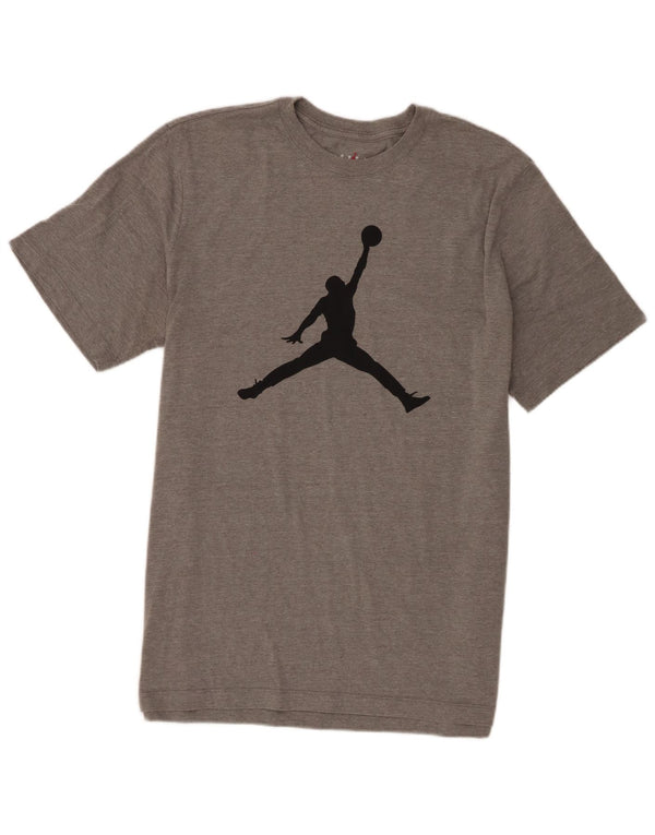 Jordan T-shirt graphique pour hommes, grand coton gris