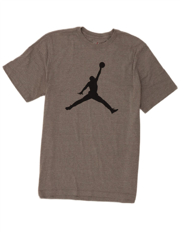 Jordan T-shirt graphique pour hommes, grand coton gris