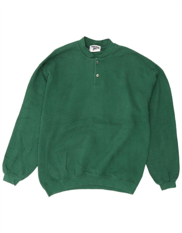 Lee Sweat-Shirt Col Boutonné Homme Vert Moyen
