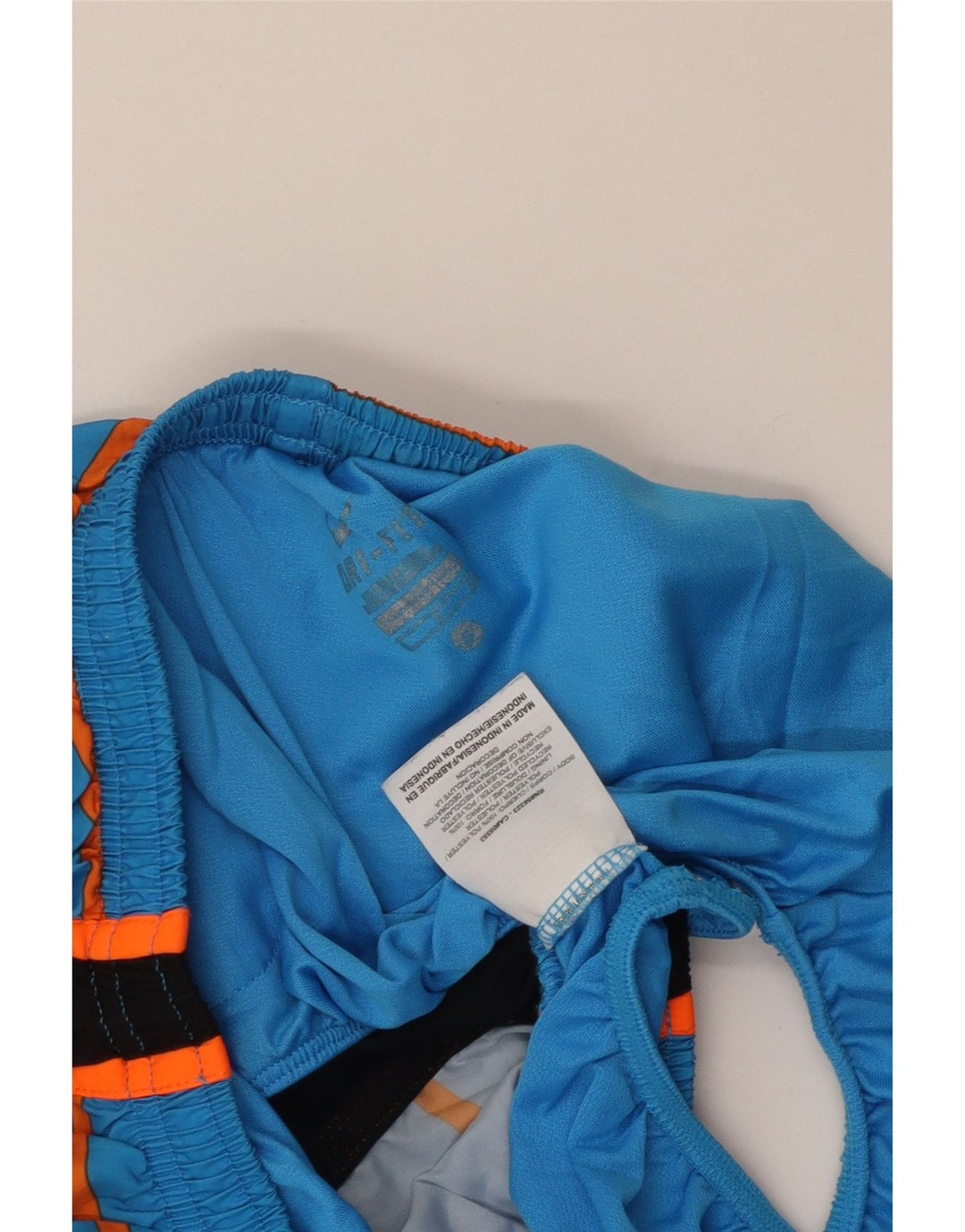 Nike Short de sport Dri Fit pour femme UK 10 Petit Bleu Colorblock Polyester