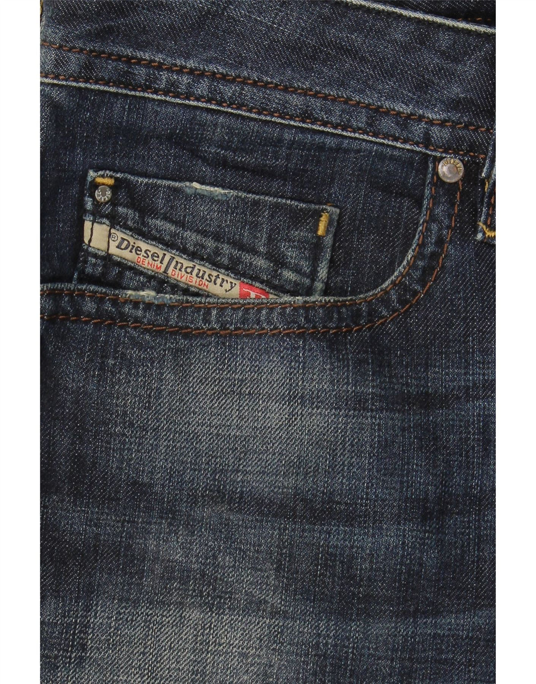 DIESEL Homme Buster Regular Slim Fuselé Jeans W29 L30 Bleu Marine Coton
