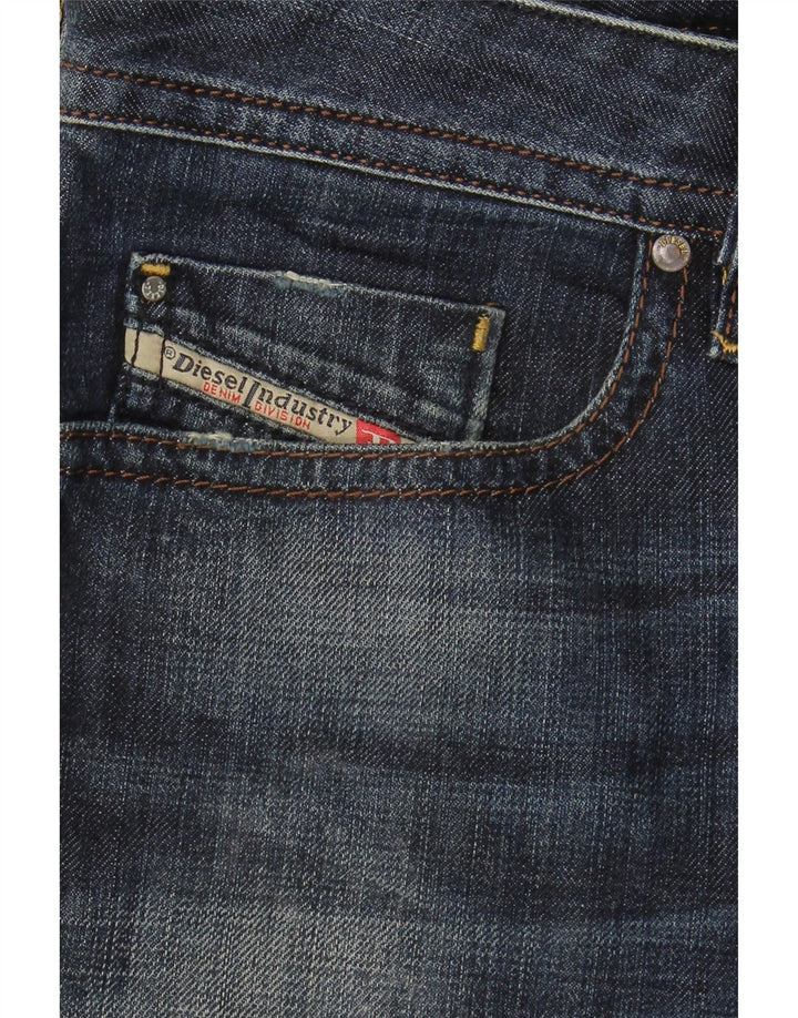 DIESEL Homme Buster Regular Slim Fuselé Jeans W29 L30 Bleu Marine Coton