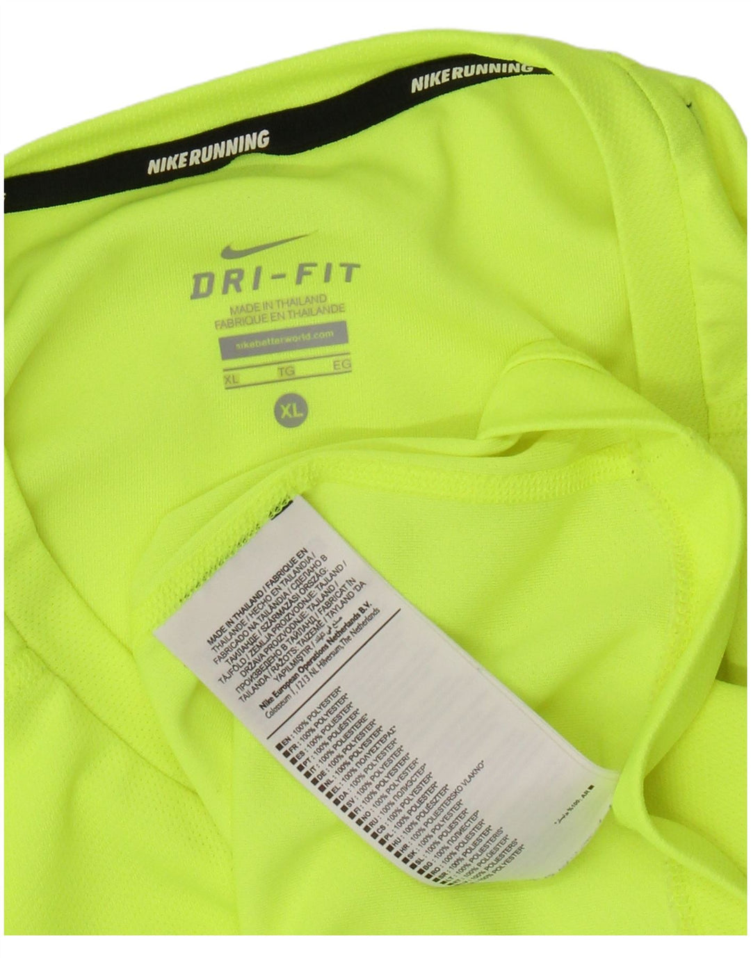 NIKE Haut Dri Fit à manches longues pour homme XL Vert Polyester