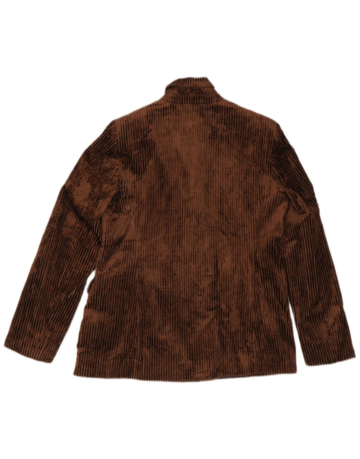 EMMA & GAIA Costume 2 pièces en velours côtelé pour femme IT 44 Medium W28 L28 Marron