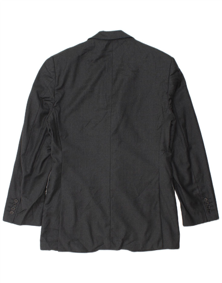 Aquascutum Veste Blazer 2 Boutons Homme UK 36 Petite Laine Grise
