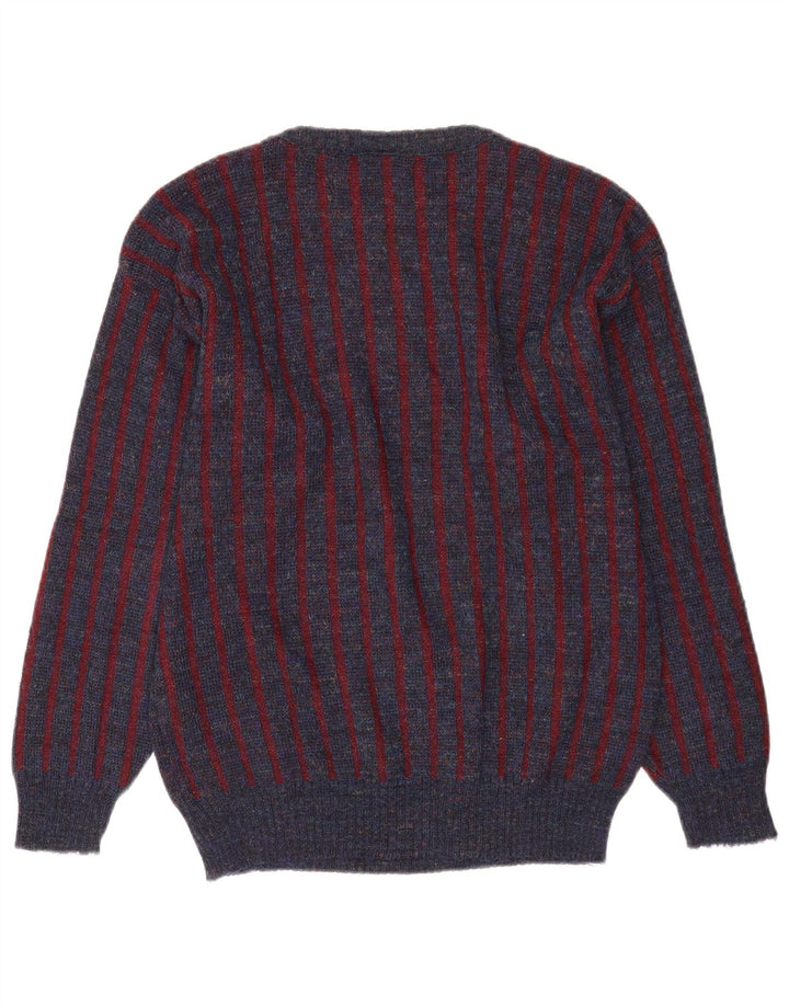 Angelo Litrico Pull col rond pour homme EU 48/50 Bleu moyen géométrique