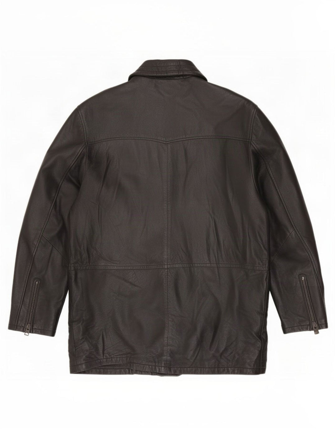 Salvatore Lepore Manteau en cuir pour homme IT 52 XL Noir
