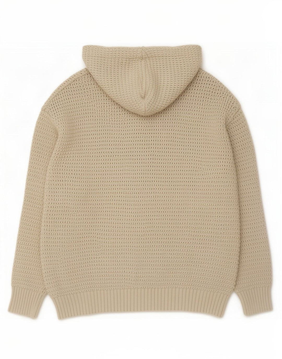 Zara Pull à capuche pour homme Large Beige