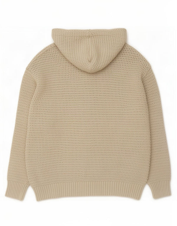 Zara Pull à capuche pour homme Large Beige