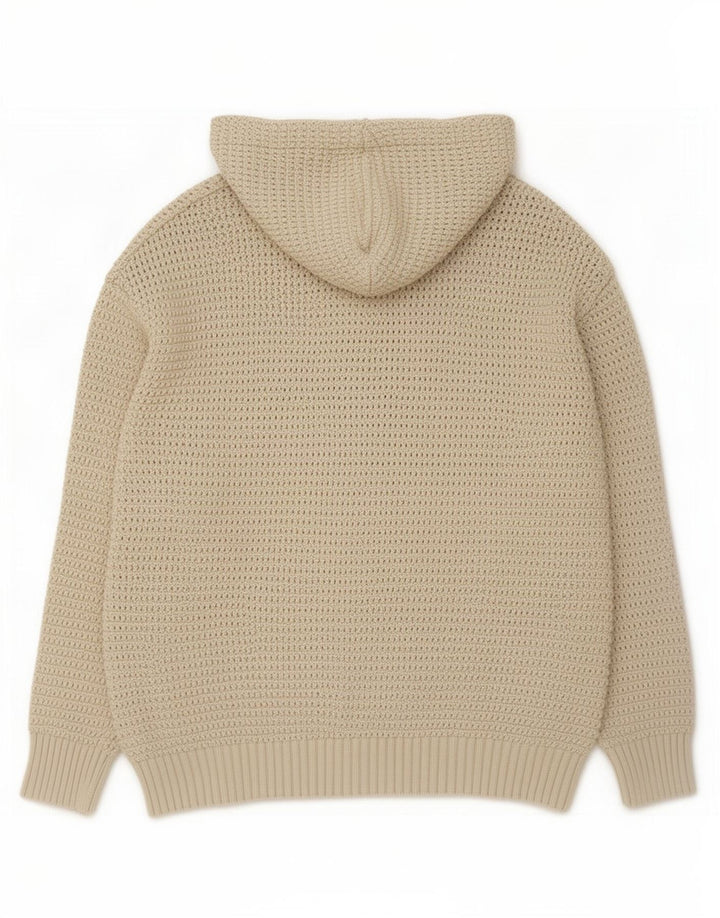 Zara Pull à capuche pour homme Large Beige