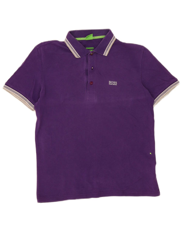Hugo Boss Polo Homme Violet Moyen Coton