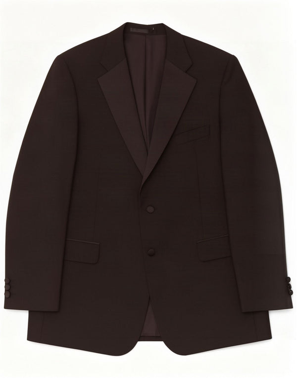 Marks & Spencer Mens 2 Button Blazer Jacket UK 46 XL Black Polyester