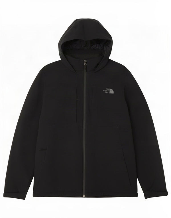 The North Face Veste coupe-vent à capuche pour homme UK 40 Large Noir Polyester
