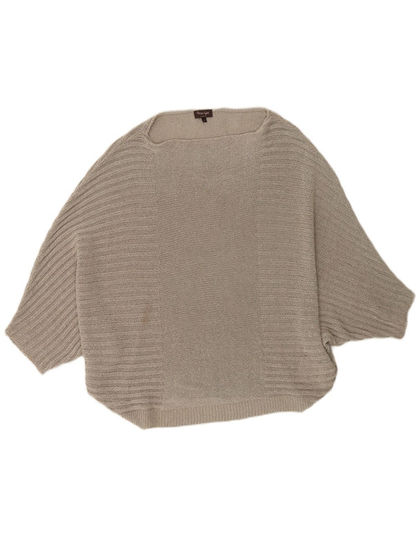 Phase Eight Poncho à manches 3/4 pour femme UK 10 Petit Acrylique Beige