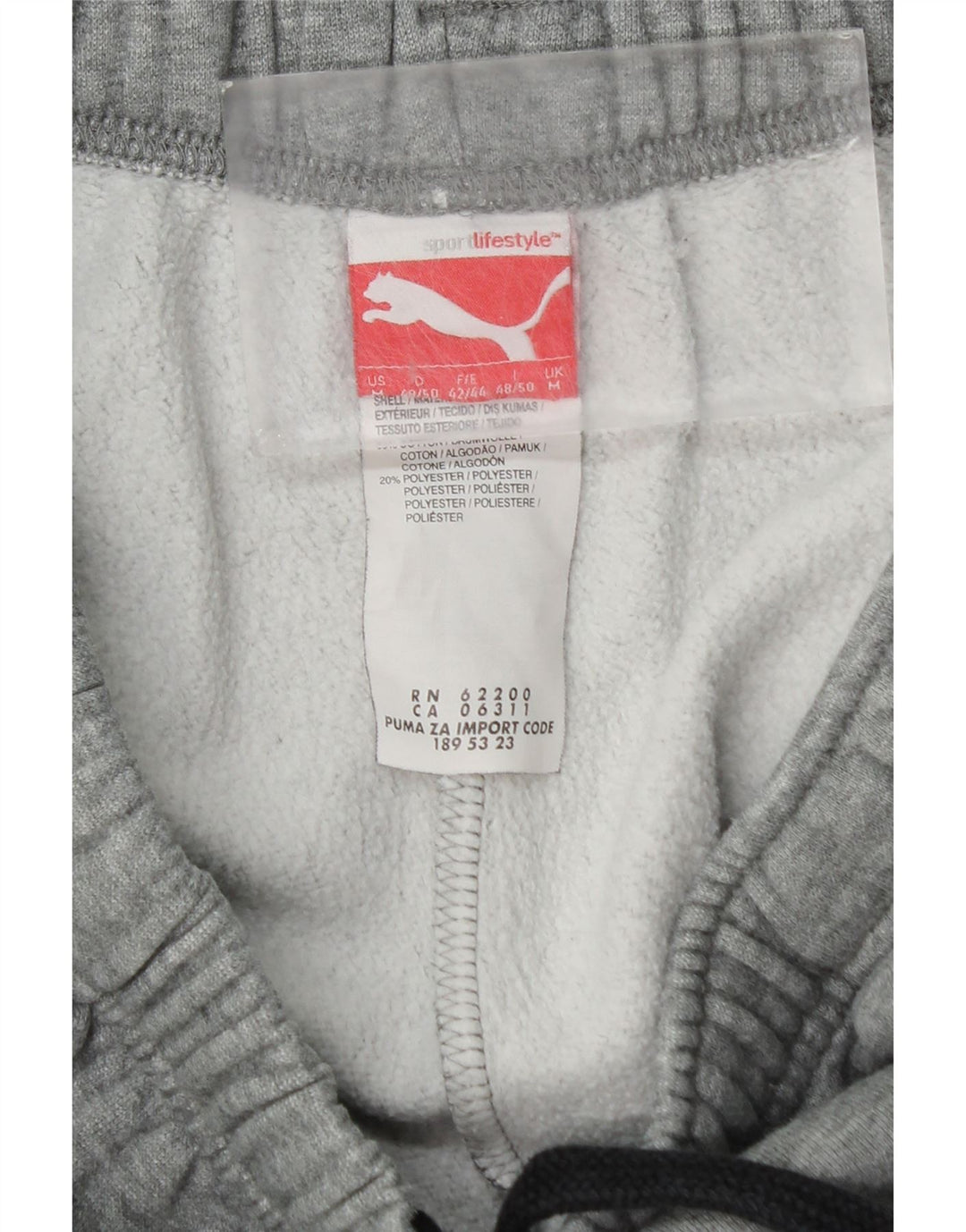 Puma Pantalon de Survêtement Graphique Homme Gris Moyen Coton