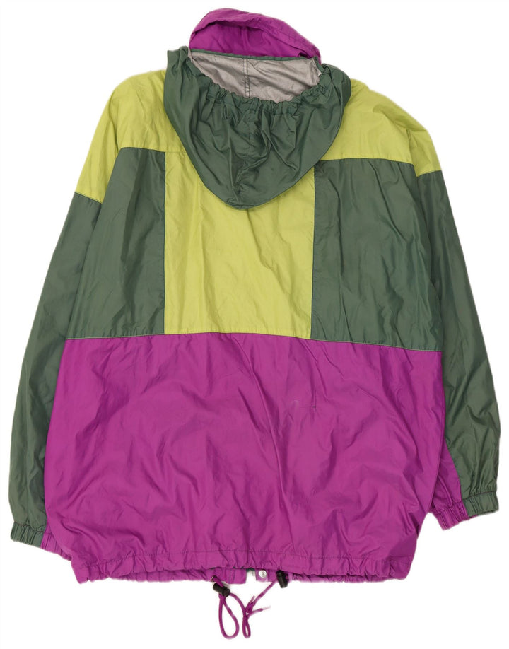 CAMPAGNOLO Veste de pluie à capuche pour homme UK 40 Large Multicolore Colourblock