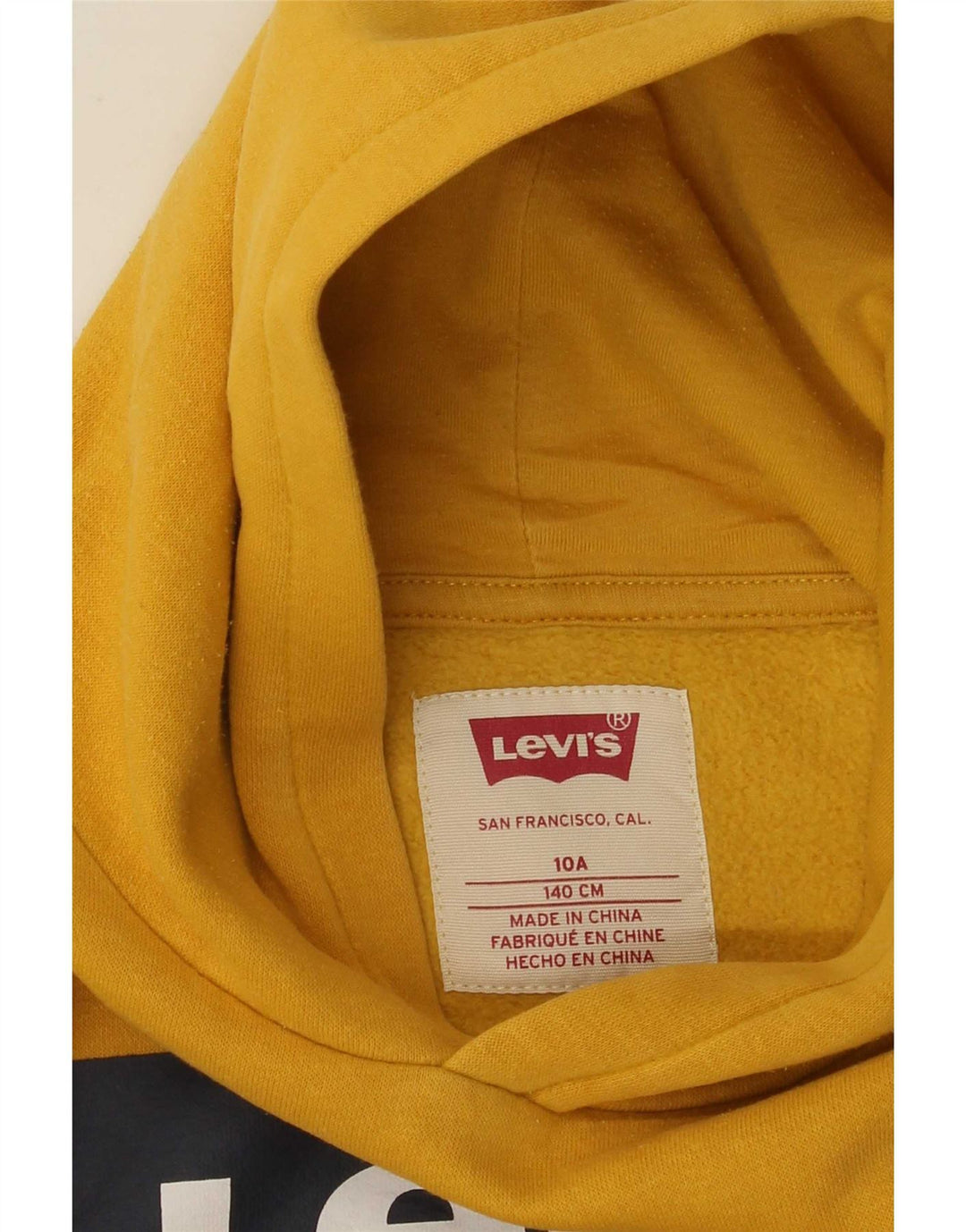 Levi's Pull à Capuche Graphique Garçon 9-10 Ans Jaune