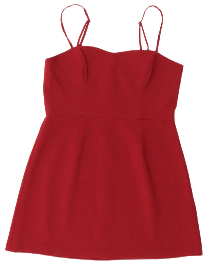 French Connection Robe d'été pour femme UK 44 Polyester bordeaux moyen